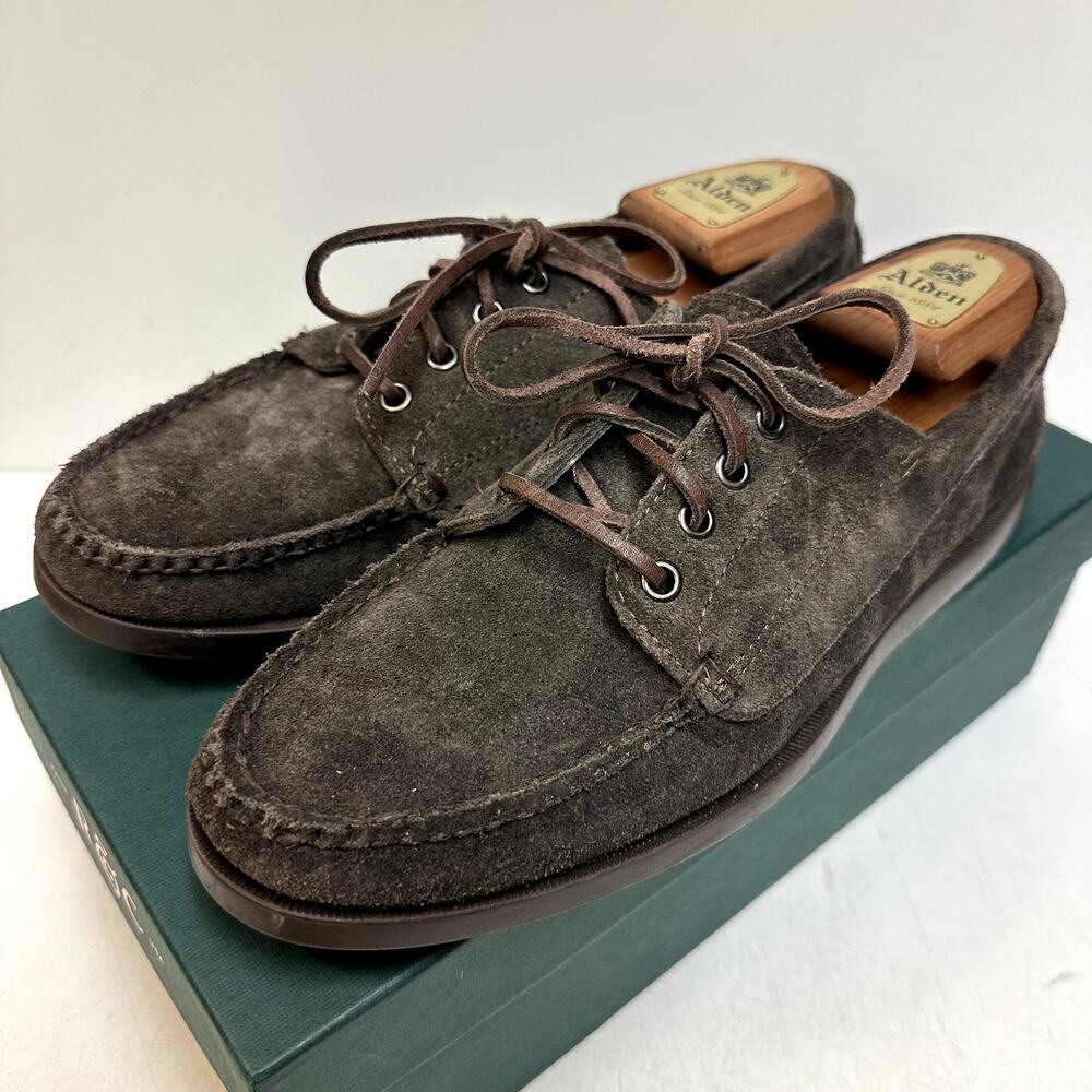EXCELLENT Rancourt & Co. Classic Ranger Moc Brown Suede Made in Maine USA 10 D